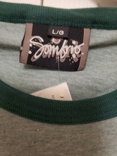 T-shirt vintage Sombrio L'uccellino - verde - grande nuova-vecchio-stock - Foto 5 di 5