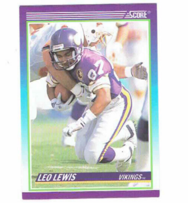 Leo Lewis Minnesota Vikings #87 WR-PR #536 Score 1990 Football