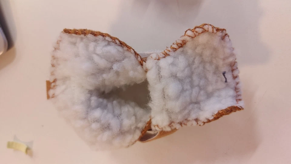 ACL Marrón Perro Botas Zapatos Talla Imitación Gamuza/Imitación Forradas Sherpa Foto 3 de 4