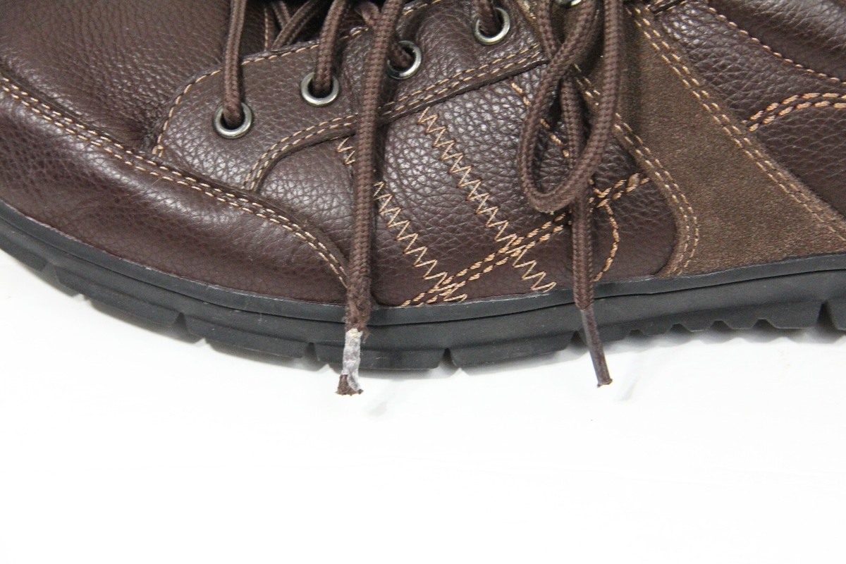 Propet Brown leather casual work  lace up shoes, size 9.5 Amazon.com | Plus Size Men main image 3