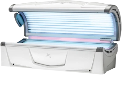 HAPRO Luxura X3 Collagen Sun 30 SLi pearl white Sonnenbank Solarium Heimsolarium