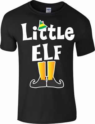 Maglietta Famiglia Little Elf - Pigiama E T-Shirt Natalizia Per Adulti E Bambini, Idea Regalo Divertente