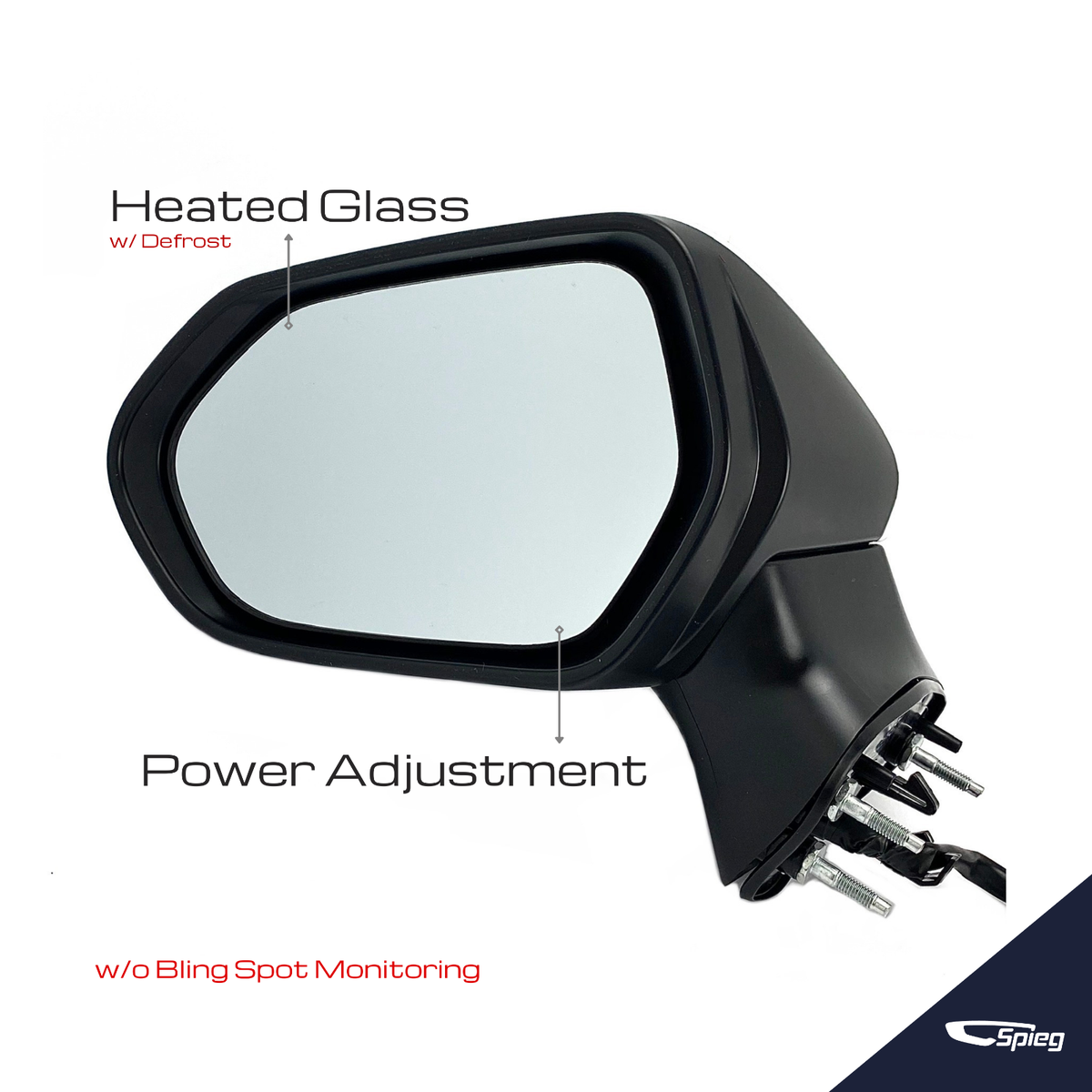 Power Adjust Manual Fold Mirror Kool Vue Driver Side Left Mirror