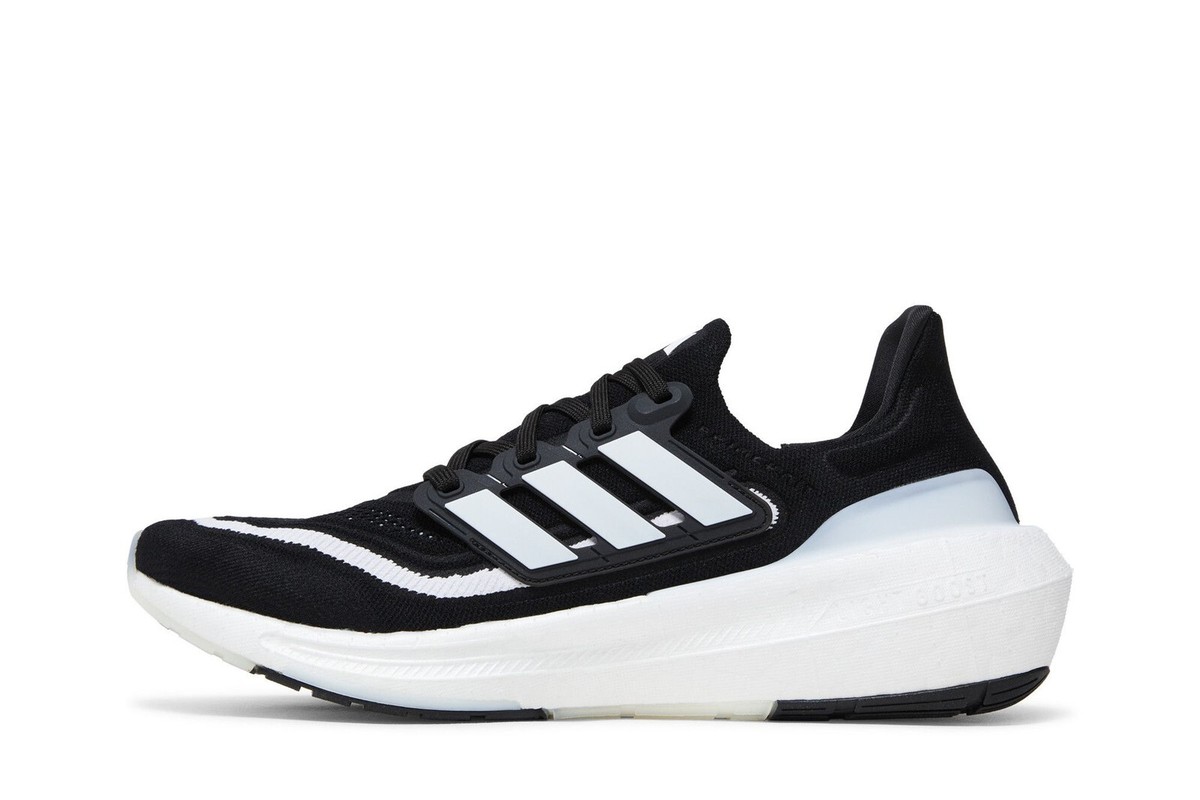 Size 7.5 - adidas UltraBoost Light Black White for sale