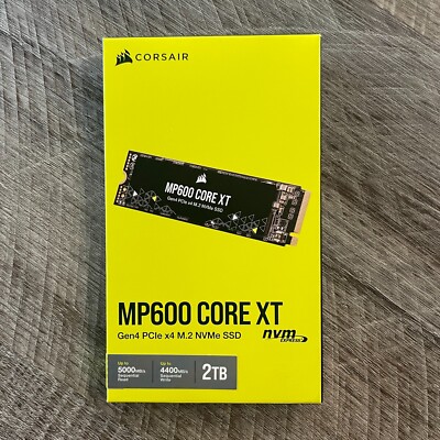 Corsair MP600 CORE XT 2TB SSD Gen4 PCIe x4 NVMe M.2 5000MB/s Read 4400MP/s Write