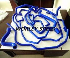 Blue Silicone Water/Coolant Hose For Renault 5/R5 GT Turbo 1988-1991 89 90 