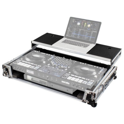 Odyssey FZGSRANE4W1 1U Flight Case for RANE FOUR w Platform & Wheels idjnow