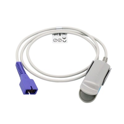 1m 9pin Nellcor Oximax Adult Clip SpO2 Sensor for Midmark Cardell,Mortara S12/19