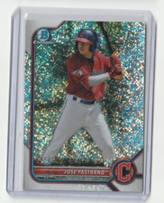 2022 Bowman Chrome Jose Pastrano Speckle Refractor 186/299 #BCP-21 1st Bowman