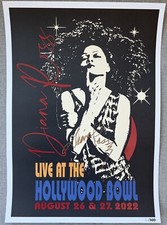 Diana Ross Signed In Person RARE Hollywood Bowl Concert Poster - Authentic, #2