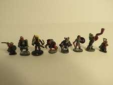 Dungeons and Dragons Miniatures Lot of 8 Lead Figures D D Ral Partha 1970's