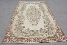 6.1x9.9 ft Large Rug, Oushak Rugs, Wool Rugs, Vintage Rug, Old Rug, Turkish Rug