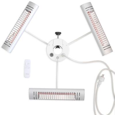 B-Ware VASNER Umbrella X30 Infrarot Schirm Heizstrahler Silber Durchm. 40-80mm