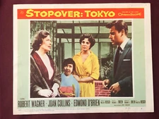 STOPOVER TOKYO LOBBY CARD MOVIE POSTER 1957 ROBERT WAGNER JOAN COLLINS 5