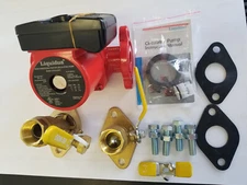 Liquidus 3 Speed WATER circulation Pump Small With 1" Ball valve flanges