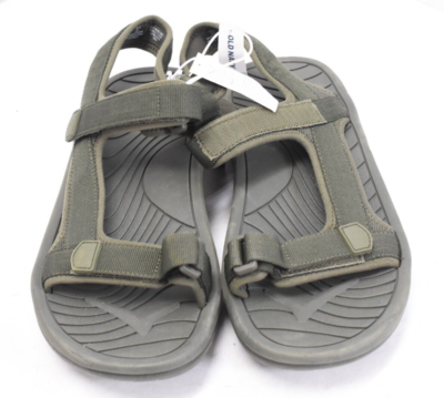 Olive Green Men\'s Sandals with Adjustable Straps CUSHIONAIRE Lane Cork Footbed Mens Sandals, Adjustable  main image 2