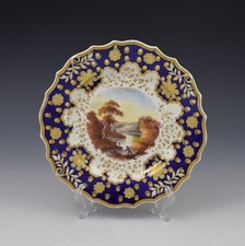 Plato de postre de paisaje con ramitas de porcelana Regency Ridgway 941