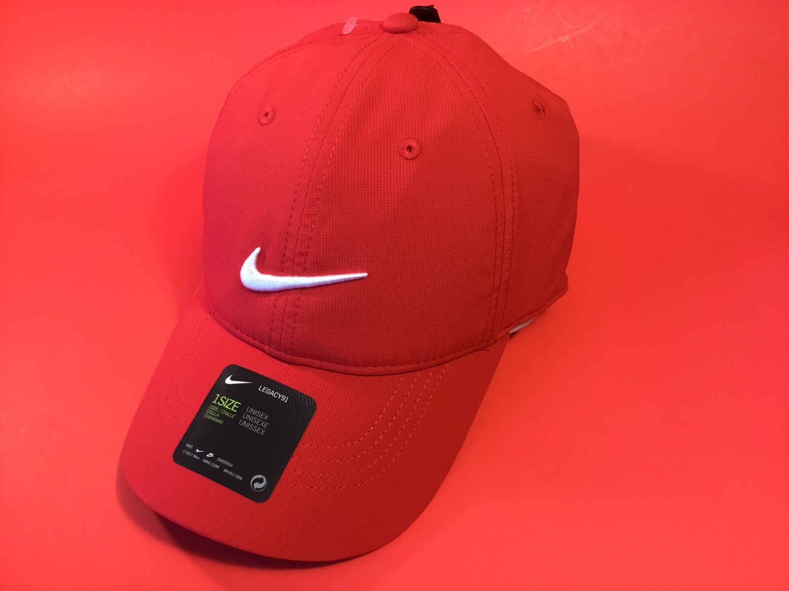 NIKE MISC DRI-FIT Adult Unisex Snapback Hat ONE SIZE Red NEW thumbnail 7