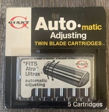Giant Automatic Adjusting Twin Blade Cartridges Fits Atra Ultrex 5 Cartridges