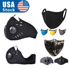Outdoor Air Filtration Mask Reusable Anti-dust Haze Face Mask Vent Protection US