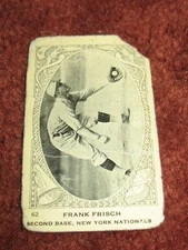 1922 Neilson's Chocolate V61-1 #62 Frankie Frisch Hofer ~ New York Giants