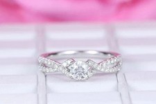 2.50Ct Round Cut Lab Created Diamond Real 950 Platinum Luxury Engagement Ring