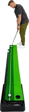 Putting Green Mat with Automatic Ball Return, 3 Balls Included