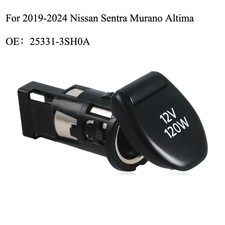 12v 120w Car Cigarette Lighter Socket Assembly For Nissan Sentra Rogue Altima Us