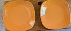 Fiesta Tangerine 10¾” Square Dinner Plate MCM/Retro Homer Laughlin USA