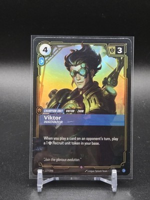 Riftbound Viktor Card OGN 117/298 English League of Legends Foil