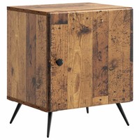 Nachttisch Altholz 43X34,5X50 Cm Massivholz NachtkäStchen Shabby Chic