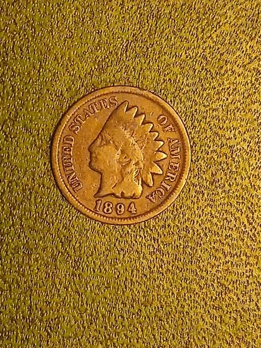 1894 Indian Head Cent VG Rare Semi-Key Low Mint Count Coin Not Cleaned Natural