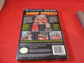 Alta Velocidad (Nintendo NES) COMPLETO con Caja Manual Juego FUNCIONA!