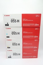 Canon 055H High Yield Toner Cartridge Set Cyan, Yellow, x2 Black