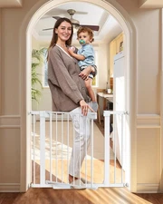 29.7-40.6" Baby Gate for Stairs, Mom's Choice Awards Winner-Dog Gate for