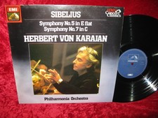 1961 UK NM SXLP 30430 STEREO Jean Sibelius, Herbert von Karajan, Philharmonia Or