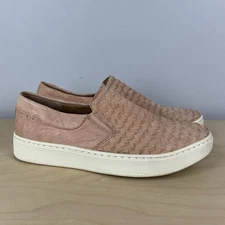 Sofft Women’s Size 8.0 M Somers III Pink Leather Textured Casual Slip On Shoes