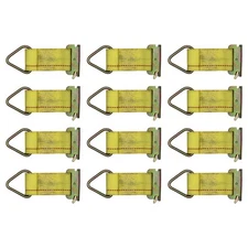 12 pk E Track Fitting Rope Tie Off Enclosed Trailer Cargo Trailer Tie Down Strap