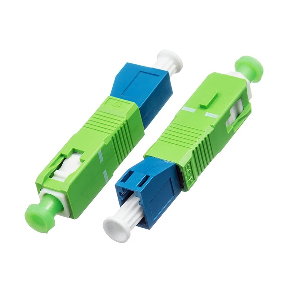 2-Pack Single Mode 9/125um SC/APC Male to LC/UPC Female Hybrid Optical Fiber ... - Image 4 of 4