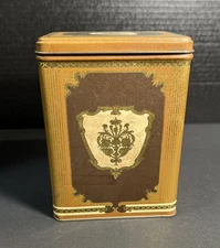 Vintage J.L. Clark Manufacturing Co. Tea Caddy Biscuit Tin Rockford, IL. EUC