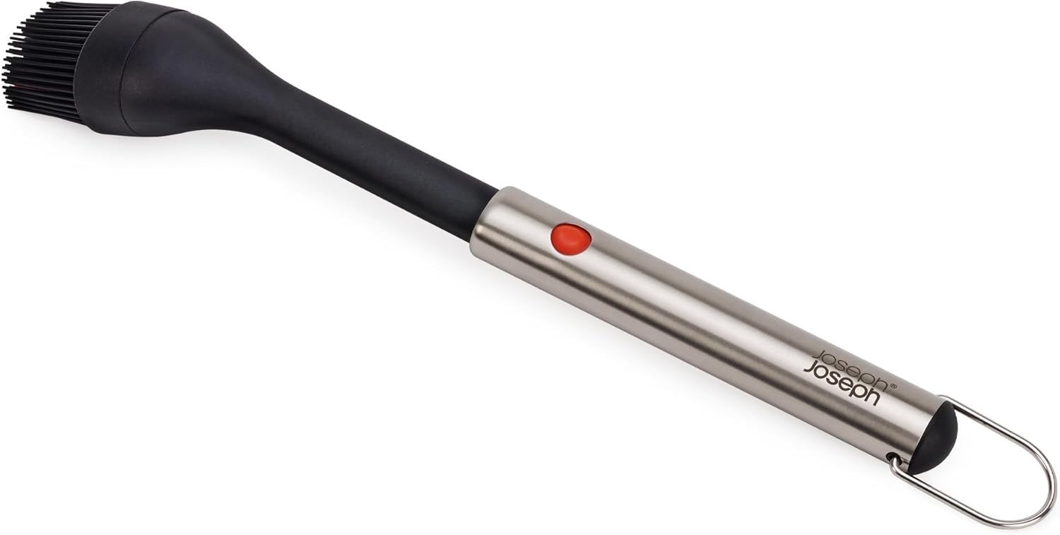 Pinceau BBQ silicone Joseph Joseph GrillOut noir résistant à la chaleur