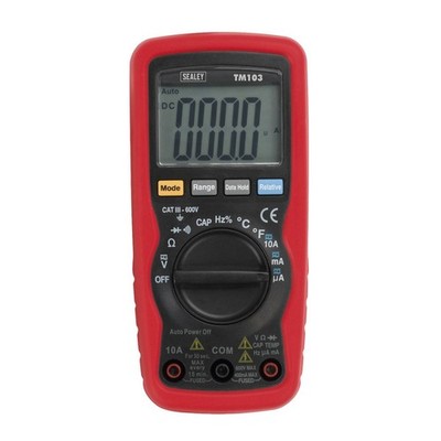 Sealey 11 Funktionen Profi Auto-Ranging Digital Multimeter TM103