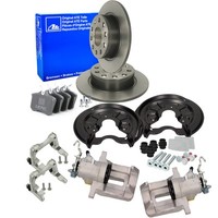 2X ATE Bremsscheiben 253Mm + BeläGe + Rep-Satz Hinten FüR A3 8P Leon Golf 5 6 VW