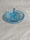 91447B Fenton 3" Diameter Ringtree "Sky Blue Carnival Glass