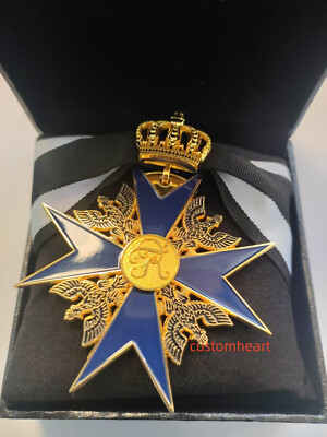 German Crown Black Eagle  Medal with ribbon with Box Full Size Reproduction
