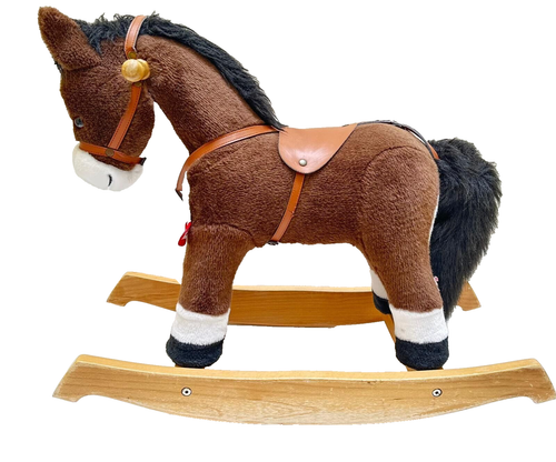 ❤️ GIOCO BAMBINO BAMBINA CAVALLO CAVALLINO A DONDOLO CON PELUCHE VINTAGE TRUDY - Foto 3 di 20