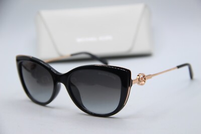 NEW MICHAEL KORS MK 2127U 33328G BLACK GOLD GRADIENT AUTHENTIC SUNGLASSES 55-18