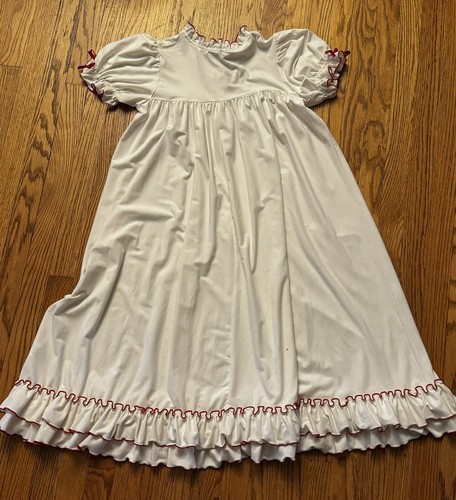 Only Little Once Girls Clara Pajamas White Red Nutcracker Nightgown Size 14 - Picture 4 of 11