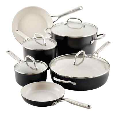 KitchenAid 10-Piece Hard-Anodized Ceramic Induction Cookware Set