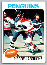 1975-76 TOPPS #305 PIERRE LAROUCHE PENGUINS ROOKIE